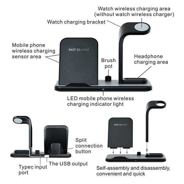 Wireless charger bracket