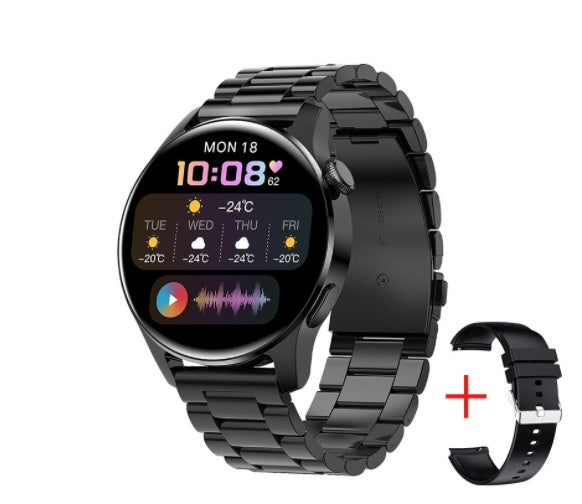 Music Player Bluetooth Call Heart Rate Detection Bracelet Waterproof Sports Watch